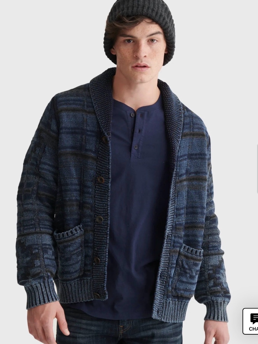 LUCKY BRAND Aztec Cardigan Sweater TAGS $170 Sz XL men’s